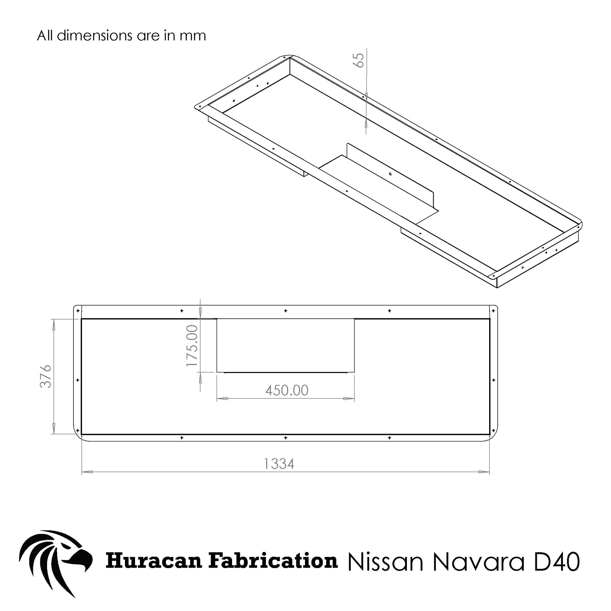 Tailgate Storage to suit D40 Navara