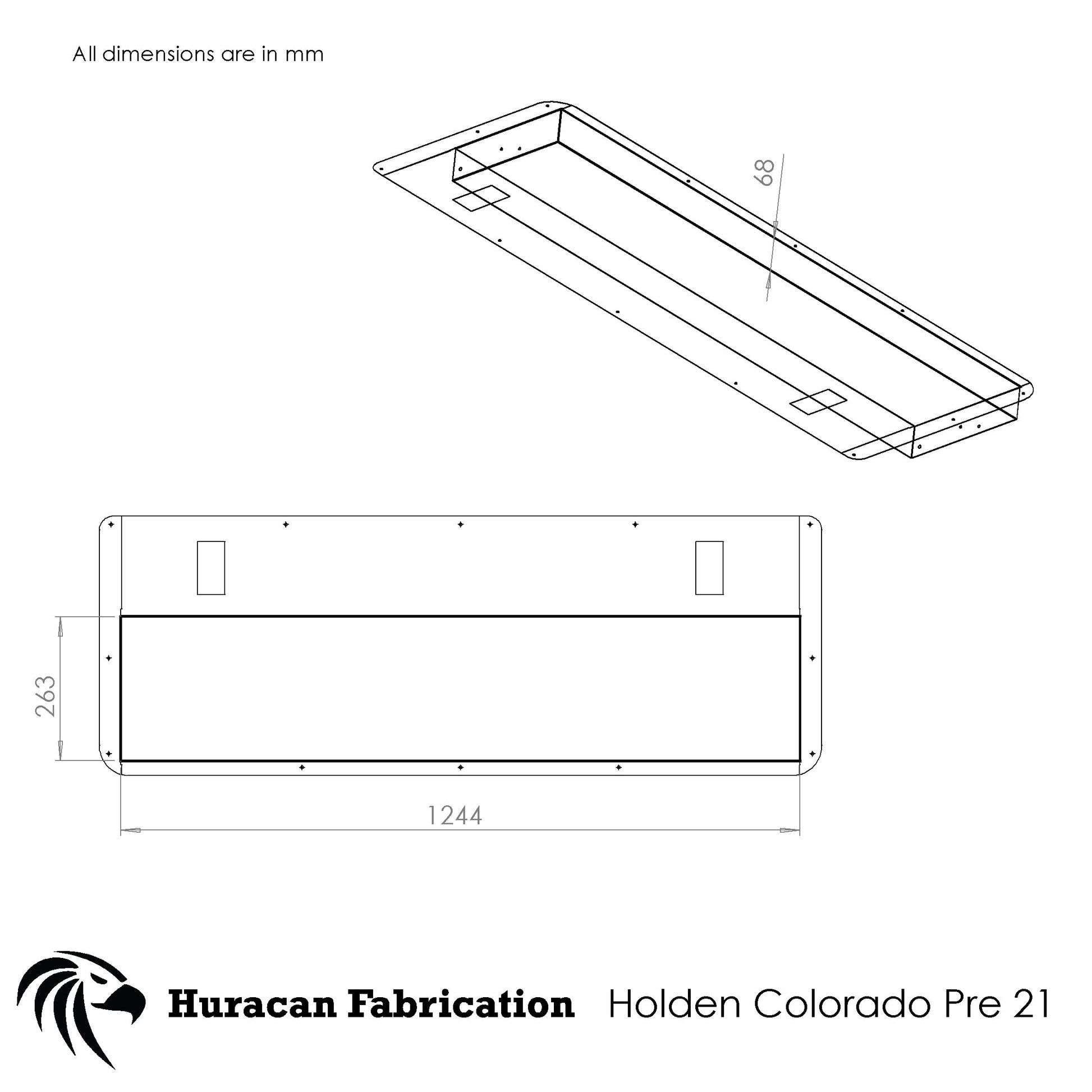 Tailgate Storage to suit Isuzu Dmax