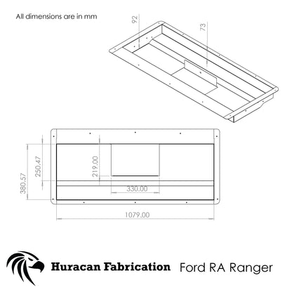 Tailgate storage to suit RA Ford Ranger and Raptor Next Gen (2022 - Current)