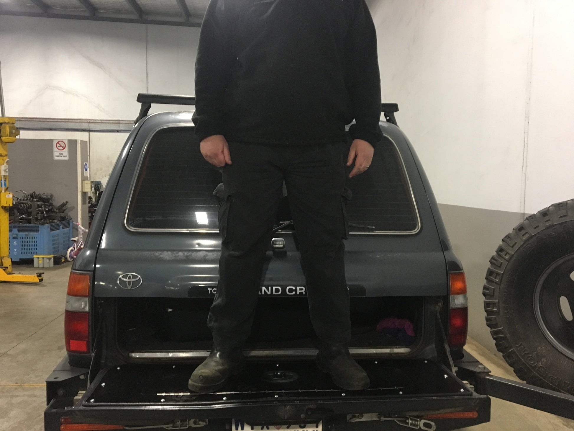 Tailgate Storage to suit 60 Series Toyota Landcruiser