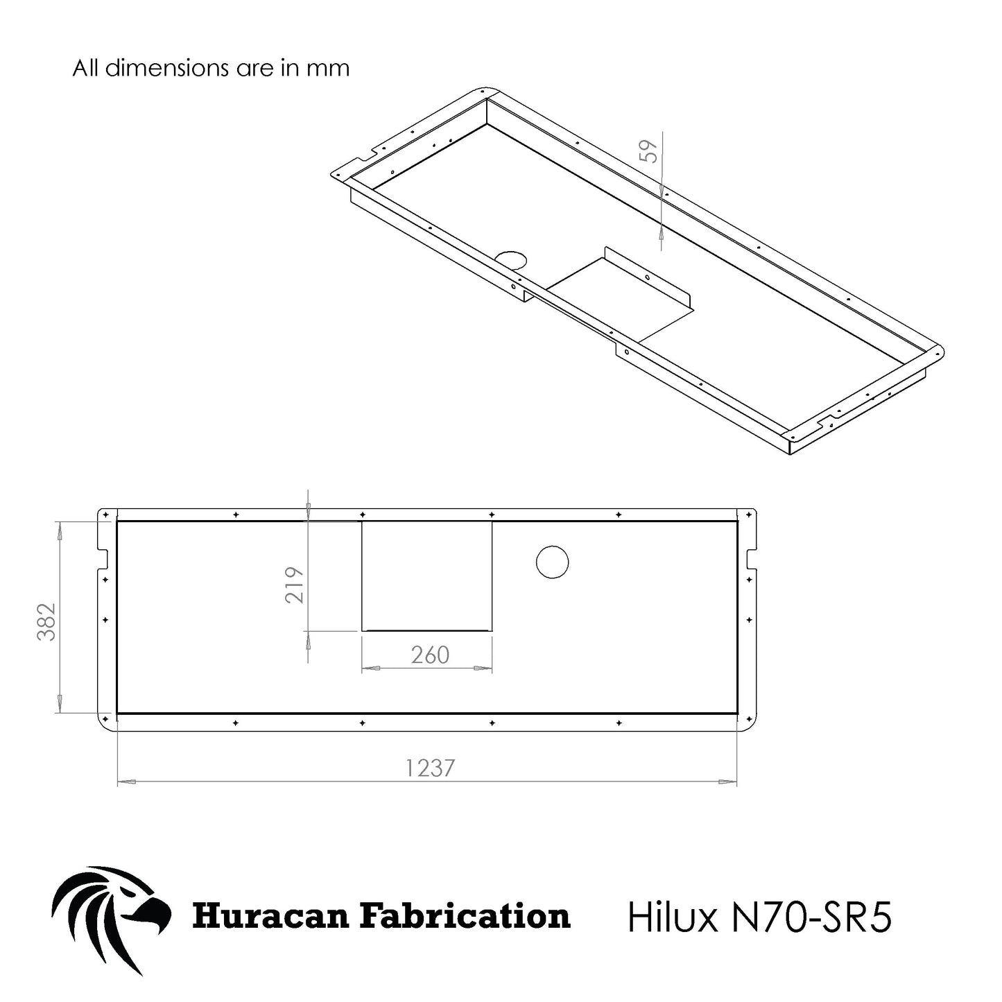 Tailgate Storage to suit Toyota Hilux