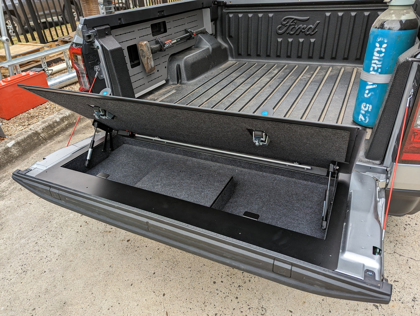 Tailgate storage to suit RA Ford Ranger and Raptor Next Gen (2022 - Current)