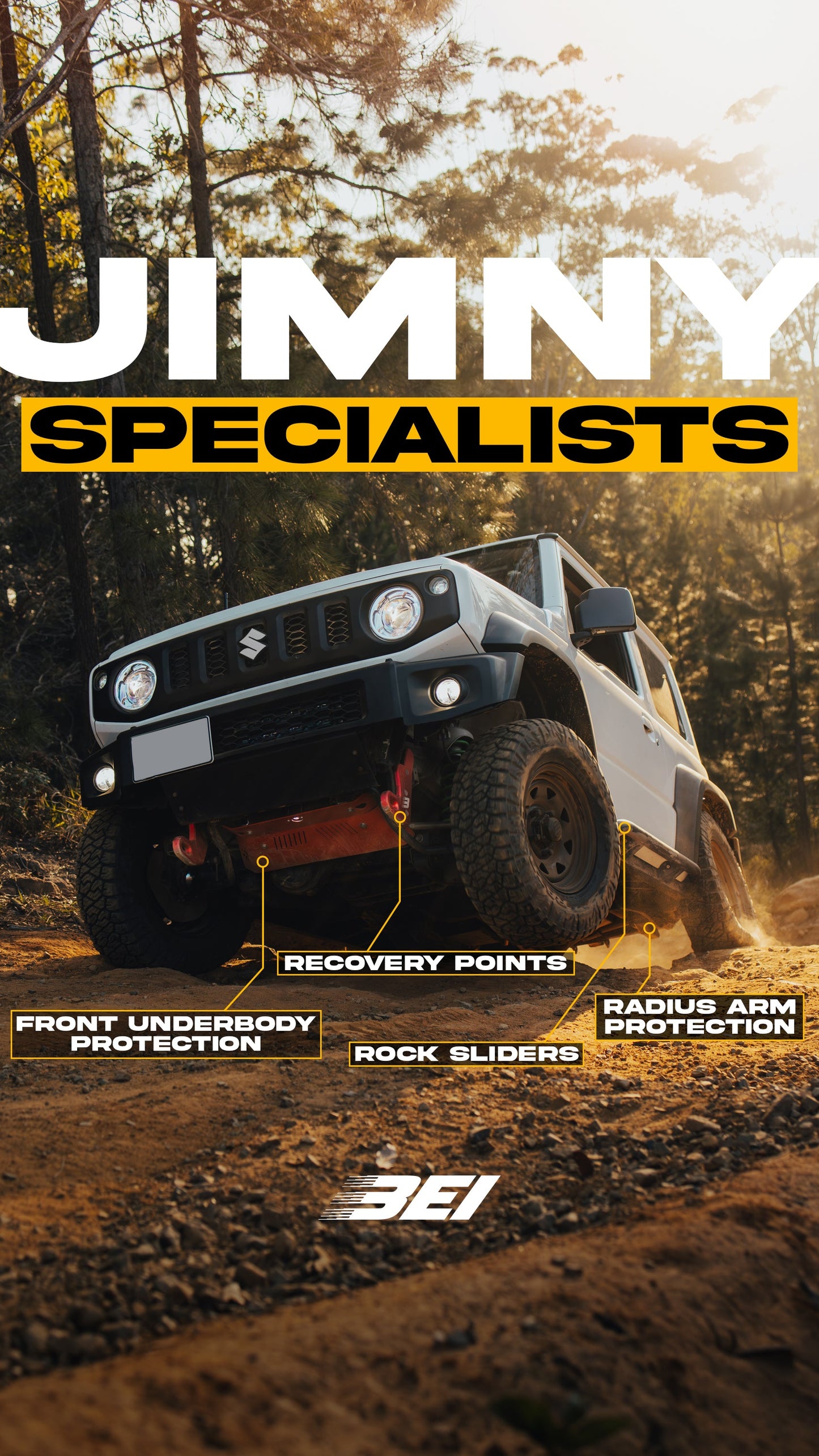 Suzuki JC74 5 Door Jimny Rock Sliders