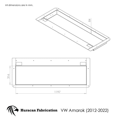 Tailgate storage to suit Amarok 2012 - 2022